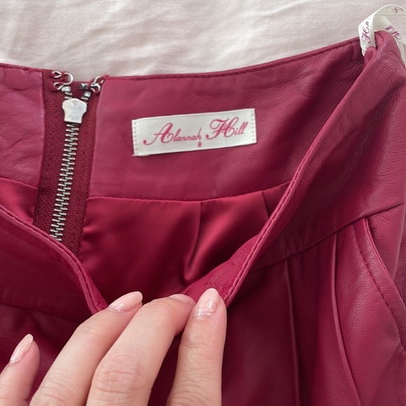 Alannah Hill leather mini skirt in size 8 - Picture 4 of 4